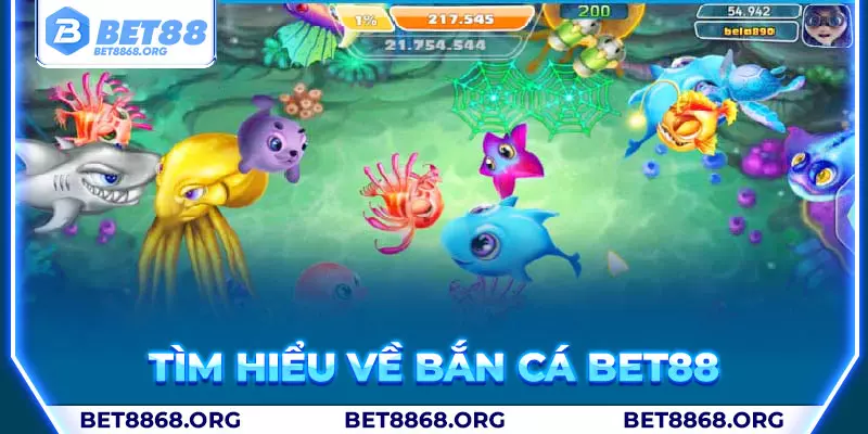 Bắn cá Bet88 với đồ họa 3D sống động 